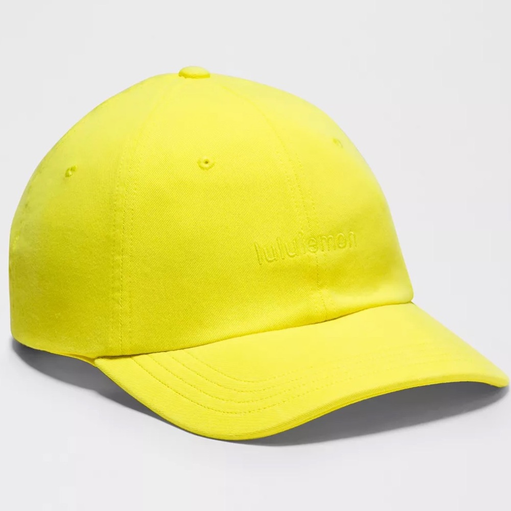 Lululemon Athletica Classic Ballcap Dilute Wash Daisy Glow Yellow Hat L/XL - NWT